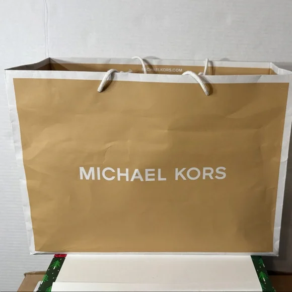 NWT Michael Kors Brown Logo Greenwich Large Grab Bag Tote Satchel MK Signature - Picture 13 of 14